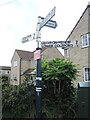 Coleford and Highbury signpost