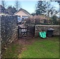 SO3909 : Kissing gate at the northern edge of the churchyard, Bryngwyn by Jaggery