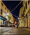 SO5174 : Christmas lights on King Street in Ludlow by Mat Fascione