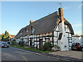 SO9647 : Violet Cottage, the Thatch, Middle cottage and Rose Cottage, Wyre Piddle  by Chris Allen