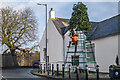 SH6076 : Removal of the Christmas cone, Beaumaris by Oliver Mills