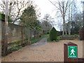 Public footpath sign at Blackwell Farm