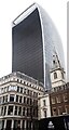 TQ3380 : The 'Walkie-Talkie' looms over St Margaret Pattens by Rob Farrow