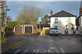 Garages and house, Wilcot Road, Pewsey