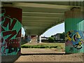 Underneath Trenchard Way bridge