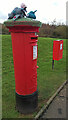 Captain Sir Tom pillar box yarn bomb