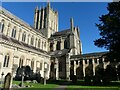 Wells Cathedral from the Cloister garden