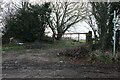 Entrance to solar farm by Millfield Lane, Caddington