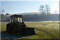 SO7330 : A JCB on a frosty morning by Philip Halling