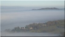 SO7641 : Fog below the Malvern Hills by Philip Halling