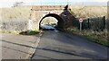 NY4836 : Bridge taking West Coast Main Line over road to Plumpton by Roger Templeman