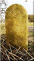 SW face of Brough/Great Musgrave boundary stone on NW side of Musgrave Lane