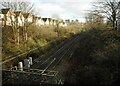 NS4871 : Railway line looking towards Clydebank and Yoker by Richard Sutcliffe
