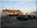 Terraced housing opposite Tesco car park, Ilkeston