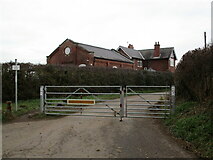 SK5769 : Gate across the end of Broomhill Lane by Jonathan Thacker