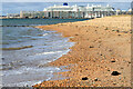 SU4309 : Beach view to Southampton Eastern Docks by David Martin