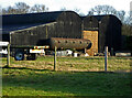 Grange Farm Rous Lench - Dutch barn and former egg-ended boiler