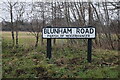 Sign for Blunham Road, Moggerhanger