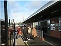 Wokingham Station with spire of St Paul