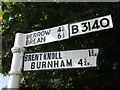 Well painted signpost