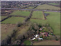 Farmland near Fernhill from the air