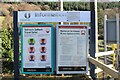 Information board at Dolgarrog station