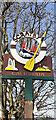 Scratby village sign, repainted