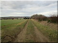 Farm track and footpath to Horncastle