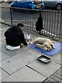 Sand sculptor at work