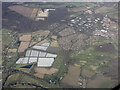 Bull Farm and Kings Hill from the air