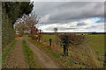 Farm track north-west of Seisdon in Staffordshire