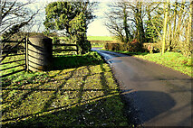 H5672 : Round gate pillar, Mullaghslin Glebe by Kenneth  Allen