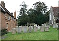 SU8577 : St Mary, White Waltham: gravestones in the churchyard by Basher Eyre