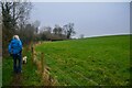 Cleeve : Grassy Field & Footpath