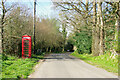 Telephone box by Dingleden Lane