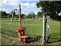 Metal stile to the play park