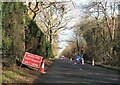 Road works in Marley Lane, Sedlescombe