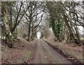 Tarmac road ascending Brown Clee Hill