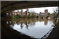 SO5039 : Hereford Cathedral from under Greyfriars Bridge by Philip Halling