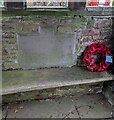 SO4111 : Poppy wreath in the War Memorial lychgate, Penrhos, Monmouthshire by Jaggery