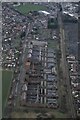 Fire-damaged Maltings, Sleaford: aerial 2022 (3)