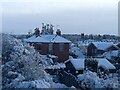 The snowy town of Leominster