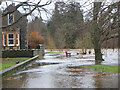 NT2540 : Riverside path flooded, Peebles by Jim Barton