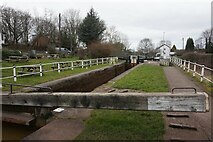 SJ8255 : Trent & Mersey canal at lock #43 by Ian S