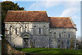 TR2650 : Barfrestone 12th century church by Phil Brandon Hunter