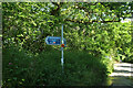 SX8475 : Cycle route signpost, Brocks Lane by Derek Harper