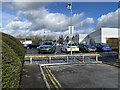 SP2965 : Lidl car park  the new view from Avon Street, Warwick by Robin Stott