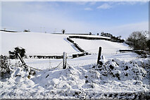 H4570 : Snow covered fields, Beagh by Kenneth  Allen