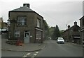 SK2375 : Street  scene  and  junction  in  Stoney  Middleton by Martin Dawes