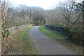 Bridge on former railway over former railway line